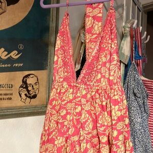 free people pink tank, extra large